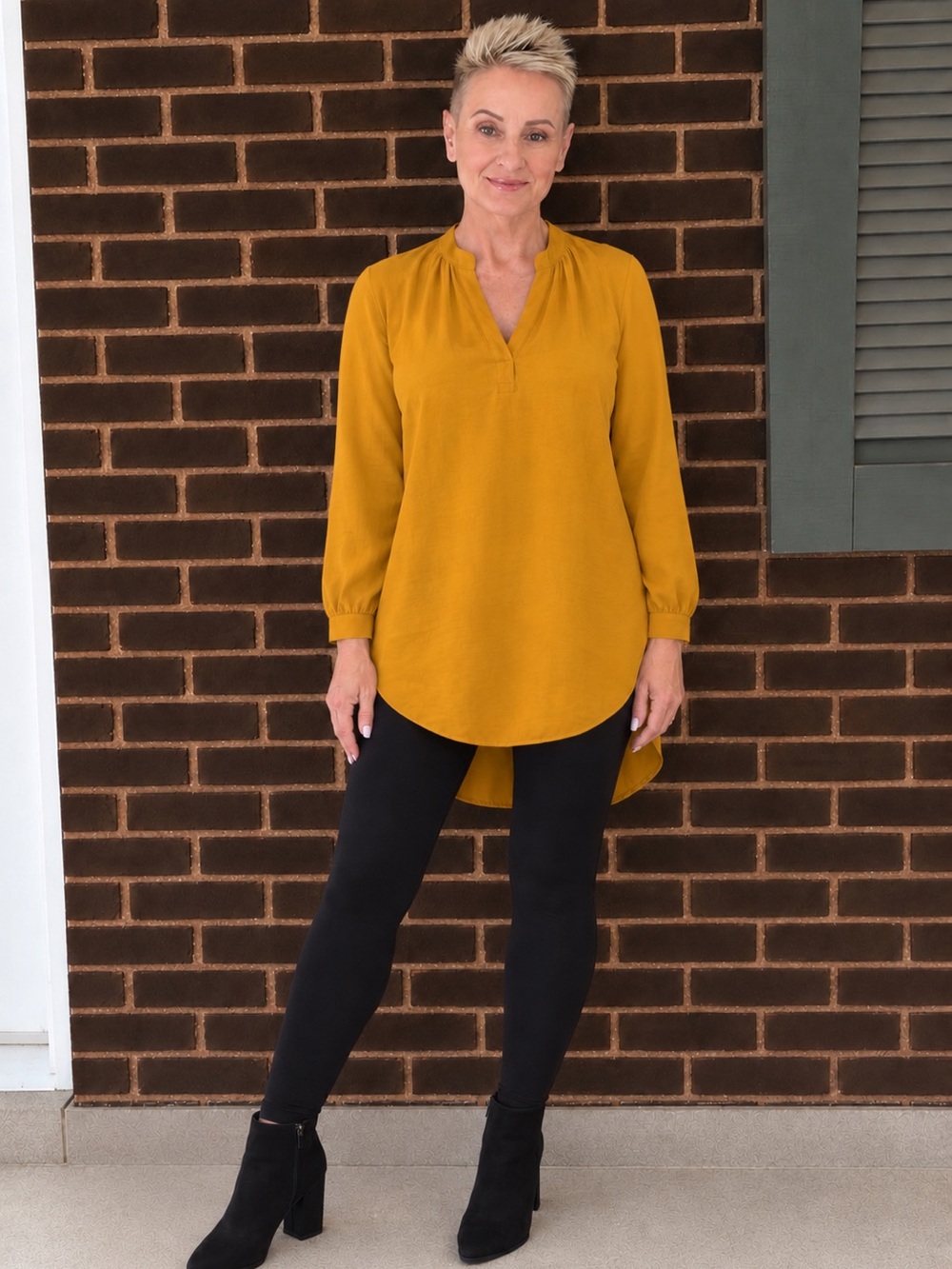 Madison Long Sleeve V-Neck Tunic